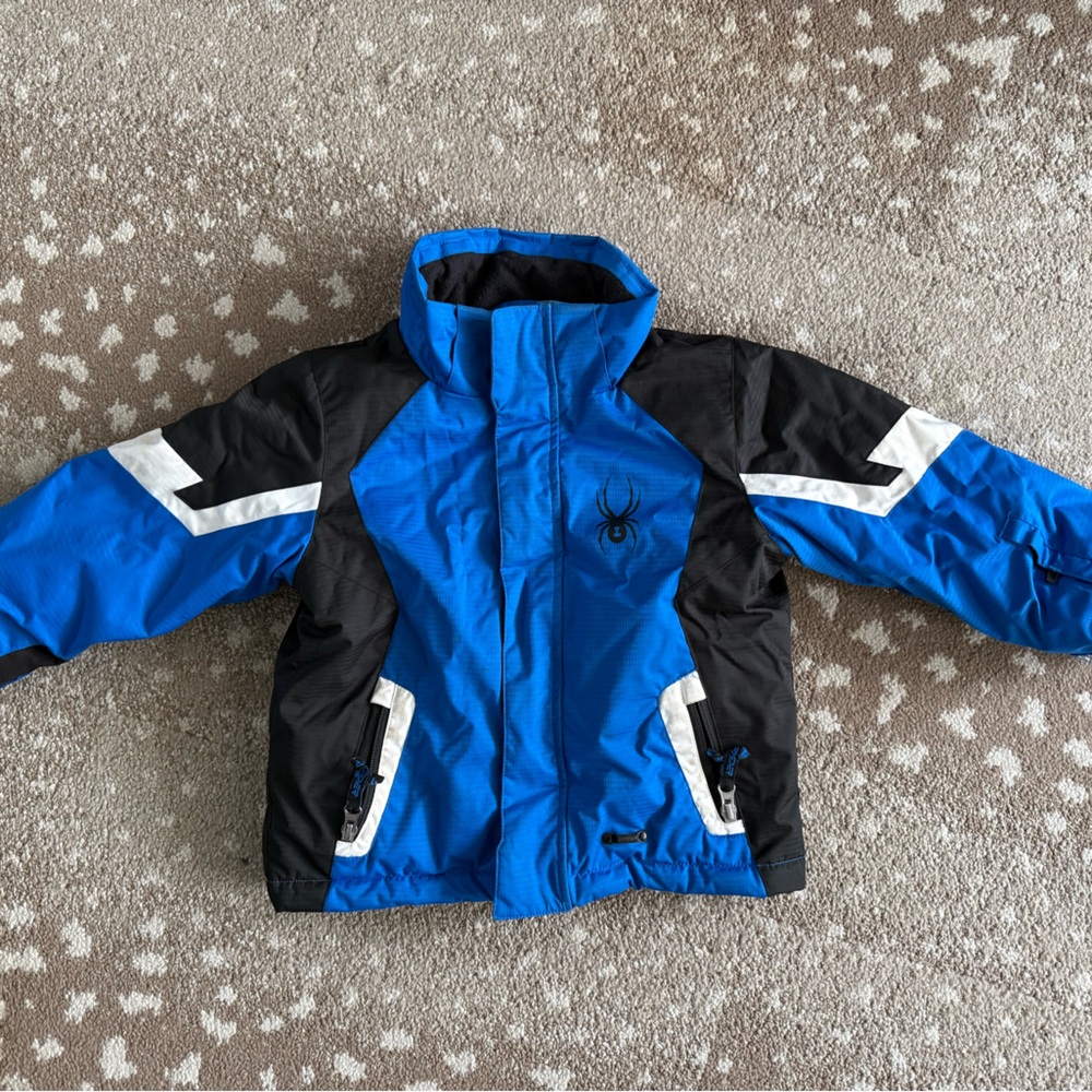 Kids Spyder Vibrant Blue and Black Jacket size 4